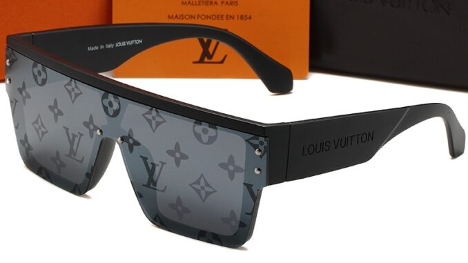 Lv 1583 แว่นตากันแดด เลนส์ไล่โทนสี แบรนด์หรู คลาสสิก ออกแบบแฟชั่น ทรงสี่เหลี่ยม สไตล์ย้อนยุค