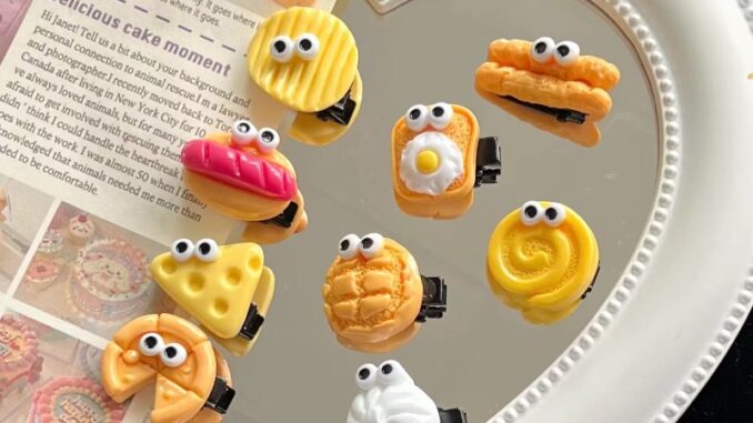 กิ๊บติดผม รูปขนมหวานจําลองน่ารัก สไตล์เกาหลี สําหรับเด็ก