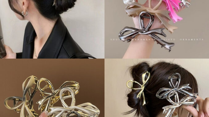 【Magpie】กิ๊บติดผม รูปโบว์ ขนาดใหญ่ เรียบง่าย ระดับไฮเอนด์ แฟชั่นฤดูร้อน สําหรับผู้หญิง