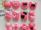 จี้รูปหมีน่ารัก สีกุหลาบ 10 ชิ้น สําหรับงาน DIY