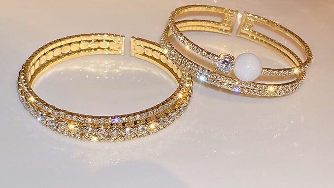 สร้อยข้อมือ ชุบทอง 24k ประดับเพชร เพทาย เครื่องประดับ ของขวัญ สําหรับผู้หญิง สร้อยข้อมือ ชุบทอง 24k ประดับเพชร เพทาย เครื่องประดับ ของขวัญ สําหรับผู้หญิง
