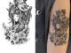 【COCO Magic tattoo】สติกเกอร์รอยสักชั่วคราว กึ่งถาวร กันน้ํา ติดทนนาน 15 วัน 18 ซม.*11 ซม.