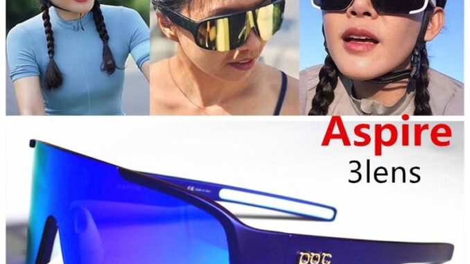 Poc Aspire แว่นตากันแดดสําหรับขี่จักรยานเสือภูเขาพร้อมเลนส์ 3 เลนส์