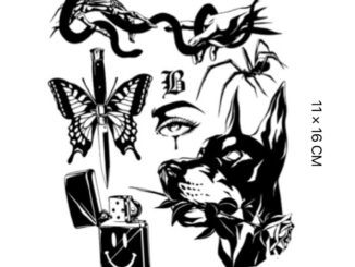 【Mars Tattoo】ใหม่ สติกเกอร์รอยสักชั่วคราว กึ่งถาวร 2 สัปดาห์ ติดทนนาน สําหรับโรงเรียนเก่า D211