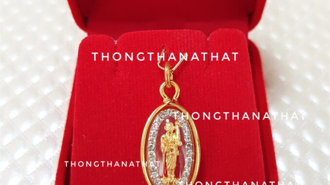 จี้พระสีวลี ล้อมเพชร ร่ำรวย มีกินมีใช้ เงินไม่ขาดมือ พระสีวลี พระไทย จี้สร้อยคอพระสีวลี จี้พระไทย