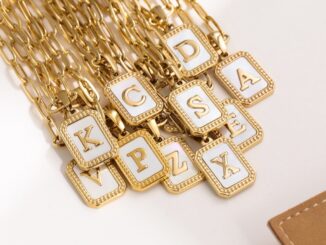 [พร้อมส่งในไทย] สร้อยคอตัวอักษร แฟชั่นเกาหลี เครื่องประดับ