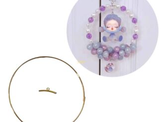 Flgo ห่วงมาคราเม่ 5 ชิ้น สําหรับทําพวงมาลัย ตกแต่ง DIY
