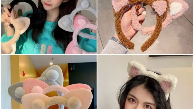 พร้อมส่งจากไทย‼ ที่คาดผมหูแมวนุ่มนิ่ม  หูแมวคอสเพลย์ คาดผมตุ๊กตา ที่คาดผมเกาหลีน่ารัก
