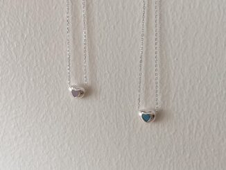 A.piece  สร้อยเงินแท้ [all silver 925] Mercy heart necklace