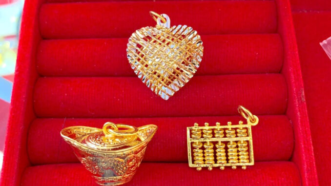 จี้ทอง2สลึง Yonghenggold ทองคำแท้96.5%ขายได้จำนำได้