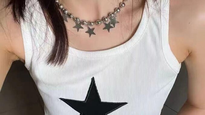 Boom สร้อยคอโซ่ จี้รูปดาวห้าแฉก สไตล์เกาหลี เรียบง่าย สําหรับผู้หญิง นักเรียน
