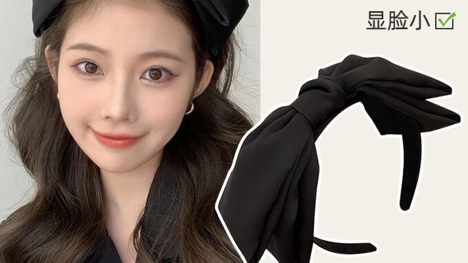 ใหม่ ที่คาดผม โบ สีดํา ขนาดใหญ่ ย้อนยุค ความรู้สึกสูง ที่คาดผม สไตล์เกาหลี แฟชั่น เด็กผู้หญิง เครื่องประดับผม ใหม่ ที่คาดผม โบ สีดํา ขนาดใหญ่ ย้อนยุค ความรู้สึกสูง ที่คาดผม สไตล์เกาหลี แฟชั่น เด็กผู้หญิง เครื่องประดับผม