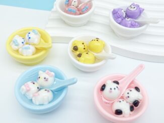 SANRIO จี้เกี๊ยวซานริโอ้ 3d สําหรับทําขนมจีบ DIY 6 ชิ้น 1 ชุด