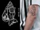 【Mars Tattoo】ใหม่ สติกเกอร์รอยสักชั่วคราว กึ่งถาวร 2 สัปดาห์ ติดทนนาน D018