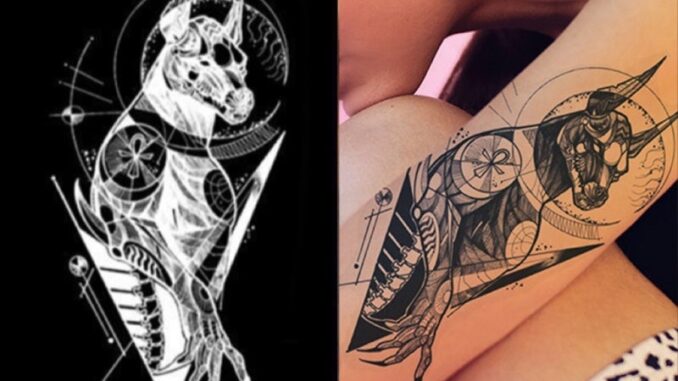 【Mars Tattoo】ใหม่ สติกเกอร์รอยสักชั่วคราว กึ่งถาวร ติดทนนาน D087