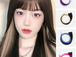 ✨✨ไฮไลท์ทูโทน สีย้อมผม แฮร์พีช ผมปลอมวิกผม ชิ้นต่อผมวัสดุเคลือบด้าน ไม่เงา