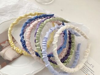Glanxuan ที่คาดผม ผ้าซาติน แฟชั่นสําหรับผู้หญิง สไตล์เกาหลี  Hair ornament