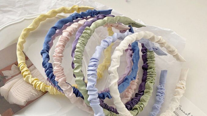 Glanxuan ที่คาดผม ผ้าซาติน แฟชั่นสําหรับผู้หญิง สไตล์เกาหลี Hair ornament Glanxuan ที่คาดผม ผ้าซาติน แฟชั่นสําหรับผู้หญิง สไตล์เกาหลี Hair ornament