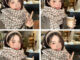 P017 ผ้าพันคอไหมพรม กันหนาว มีหลายสี ลายชิโนริ น่ารักมาก ส่งทันทีจากไทย