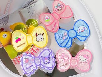 SANRIO กิ๊บติดผม ประดับโบว์ ลายการ์ตูนน่ารัก สไตล์เจ้าหญิง สําหรับเด็กผู้หญิง