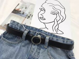 [พร้อม​ส่ง]​เข็มขัดหัวกลม เข็มขัดหนังแฟชั่นเกาหลี​M902