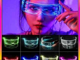 เทคโนโลยีในอนาคต LED แว่นตาเรืองแสง อเนกประสงค์ ผู้ชาย ผู้หญิง เด็ก ถ่ายภาพ ปาร์ตี้ บาร์ ดนตรี เทศกาล เทคนิค แว่นตา