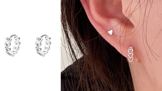 Roselife ต่างหูห่วงเงิน S925 รูปหัวใจ กลวง ขนาดเล็ก เรียบง่าย เครื่องประดับแฟชั่น สําหรับผู้หญิง Roselife ต่างหูห่วงเงิน S925 รูปหัวใจ กลวง ขนาดเล็ก เรียบง่าย เครื่องประดับแฟชั่น สําหรับผู้หญิง