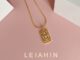 LEIAHIN สร้อยคอแฟชั่นสุภาพสตรี 18K ชุบทองมู่ลี่โซ่เชนเกาหลีการตั้งค่าแฟชั่นเกาหลี