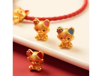 จี้ลูกปัดทราย รูปสุนัขจิ้งจอกน้อย สีทอง ติดทนนาน อุปกรณ์เสริม สําหรับทําสร้อยข้อมือ diy