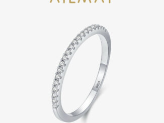 Ailmay แหวนเงินสเตอร์ลิง 925 วางซ้อนกันได้ เครื่องประดับแฟชั่น โรแมนติก สําหรับผู้หญิง งานแต่งงาน