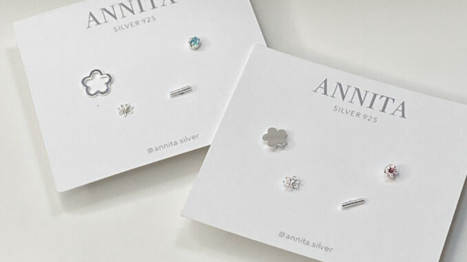 โค้ด 3F875 ลด 45.-  Flora earring set //เซ็ทต่างหูเงินแท้925 ต่างหูดอกไม้ (เซ็ท 4 ชิ้น) เหมาะกับคนผิวแพ้ง่าย