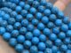 สีน้ำเงินเข้มลาย Howlite Turquoise ประคำ 4-12 มม. กลม DIY หลวมหินธรรมชาติ