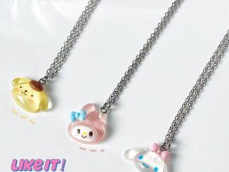 Sanrio สร้อยคอโซ่ จี้การ์ตูน Kuromi Melody เหมาะกับคู่รัก สําหรับนักเรียนหญิง