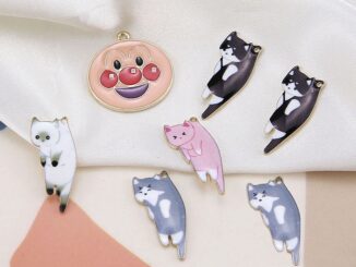เครื่องประดับ ต่างหู จี้รูปตัวตลกคิตตี้ แฮนด์เมด Diy