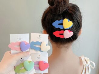[ceight] กิ๊บติดผมหน้าม้า รูปหัวใจน่ารัก สีแคนดี้ สําหรับเด็กผู้หญิง