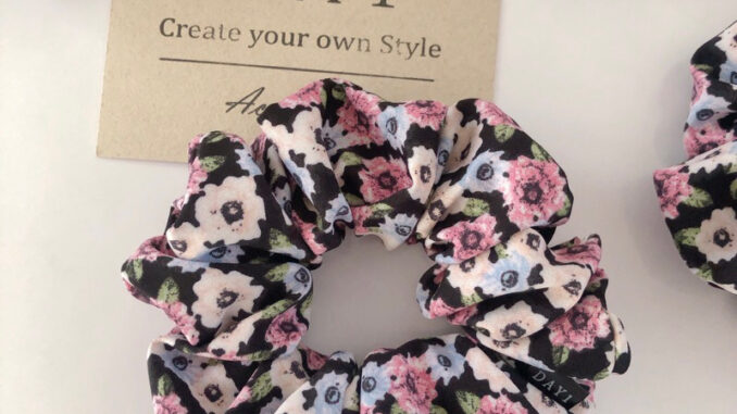 DAY 1 scrunchies โดนัทมัดผม ยางรัดผม size M