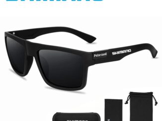 Shimano แว่นตากันแดด เลนส์โพลาไรซ์ HD ป้องกันรังสียูวี พร้อมกล่อง และกระเป๋า เหมาะกับการตกปลา ปีนเขา เล่นกีฬา สําหรับผู้ชาย และผู้หญิง