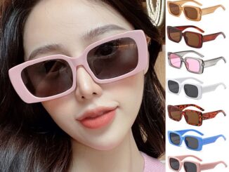 【ขายส่ง】COD แว่นตากันแดด เจลลี่ ทรงสี่เหลี่ยม สไตล์เรโทร แฟชั่นสําหรับผู้หญิง