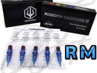 POSEIDON อุปกรณ์สัก เข็มฮอค สำหรับเครื่องฮอค ลงสี RM (หัวโค้ง) (5เล่ม)