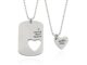 สร้อยคอโซ่ จี้ตัวอักษร Your Heart Is With Me ประดับลูกปัด แฟชั่นคู่รัก 2 ชิ้น