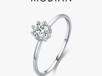 Modian แหวนเงินสเตอร์ลิง 925 4 มม. เครื่องประดับ สําหรับผู้หญิง งานแต่งงาน