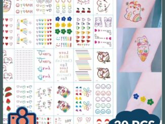 No.8 (30 PCS) แทททูมินิมอล แทททูฮยอนอา สไตล์เกาหลี สติ๊กเกอร์tattoo แทททู สีชัด ติดเนียน กันน้ำ ติดทนนาน 3-7 วัน