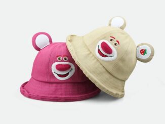 Gt2 Lotso หมวกบังแดด กันแดด กันลม ระบายอากาศ ลายหมีสตรอเบอร์รี่ เหมาะกับฤดูใบไม้ผลิ ฤดูร้อน กลางแจ้ง