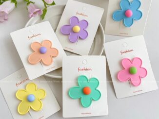 กิ๊บติดผม ลายดอกไม้น่ารัก สีสันสดใส แบบเรียบ เหมาะกับฤดูร้อน สําหรับเด็ก