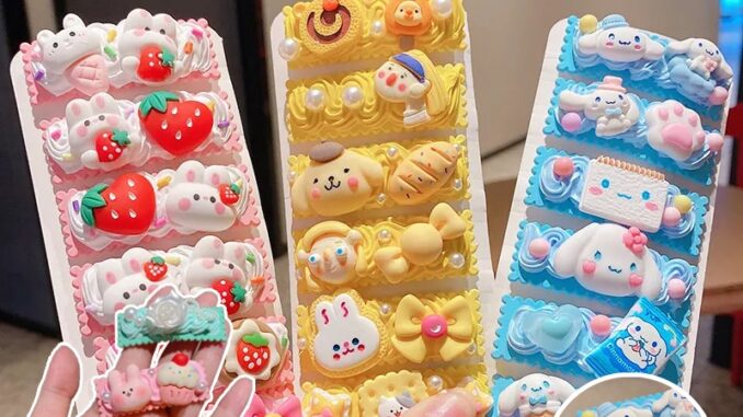 ✨COD✨ ชุดเซตทำกิ๊บติดผม วิปครีมเทียม ลายการ์ตูนสุดน่ารัก วิปครีมปลอม กาวครีม สุดคุ้ม ครีมโซดา