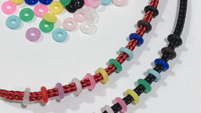 ยางกันชาร์ม ขนาด5-6mm มีหลายสี stopper beads