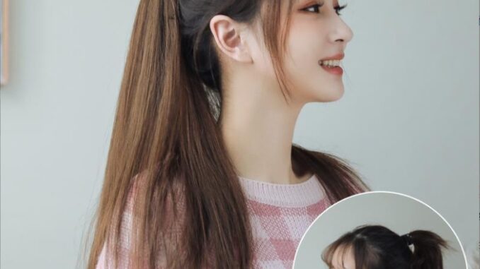 แฮร์พีชผมตรงแบบผูก ผมตรง วิกผมตรง ยาว45/55/65 ซม. ผมนิ่ม ไม่เงา ใส่ง่าย แฮร์พีชผมตรงแบบผูก ผมตรง วิกผมตรง ยาว45/55/65 ซม. ผมนิ่ม ไม่เงา ใส่ง่าย
