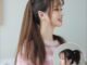 แฮร์พีชผมตรงแบบผูก ผมตรง วิกผมตรง ยาว45/55/65 ซม. ผมนิ่ม ไม่เงา ใส่ง่าย