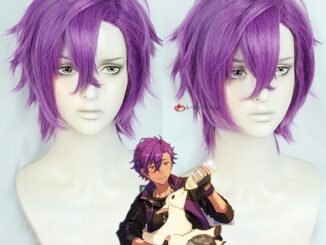 Misscoo วิกผมสั้น คอสเพลย์ อนิเมะ ES Ensemble Stars Otogari Adonis สีม่วง