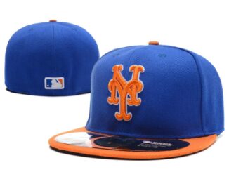 หมวกบังแดด ผ้าฝ้าย ปักลาย New York Mets ไซซ์ MLB สําหรับเล่นกีฬากลางแจ้ง